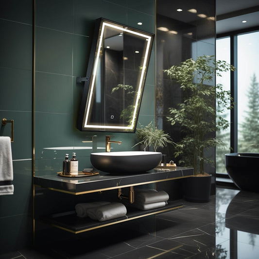 Kalista 24"W x 32"H Pivoting LED Mirror