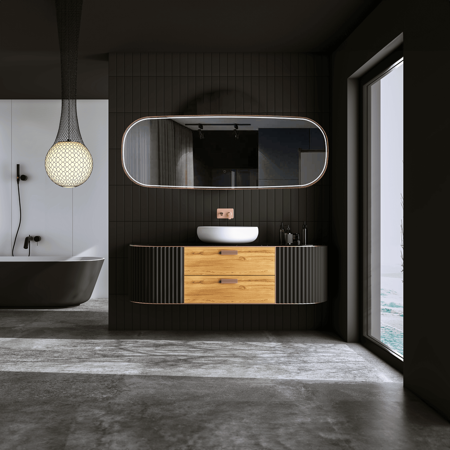 Highwood 63"H x 25.6"W LED Mirror