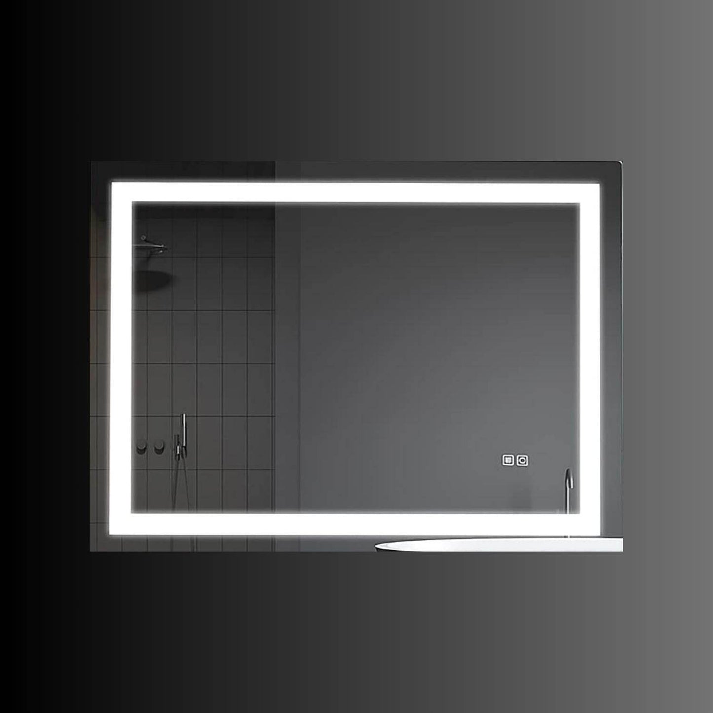 Mariana Rectangular LED Bathroom Mirror with Dimmer & Defogger - Available in 2 Sizes