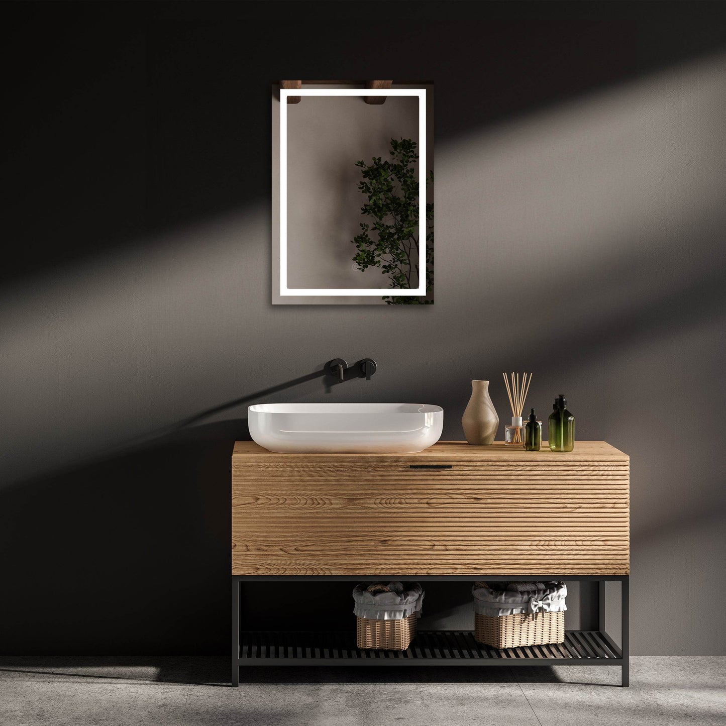 Riga LED Mirror w/ Dimmer & Defogger - Available in 4 Sizes