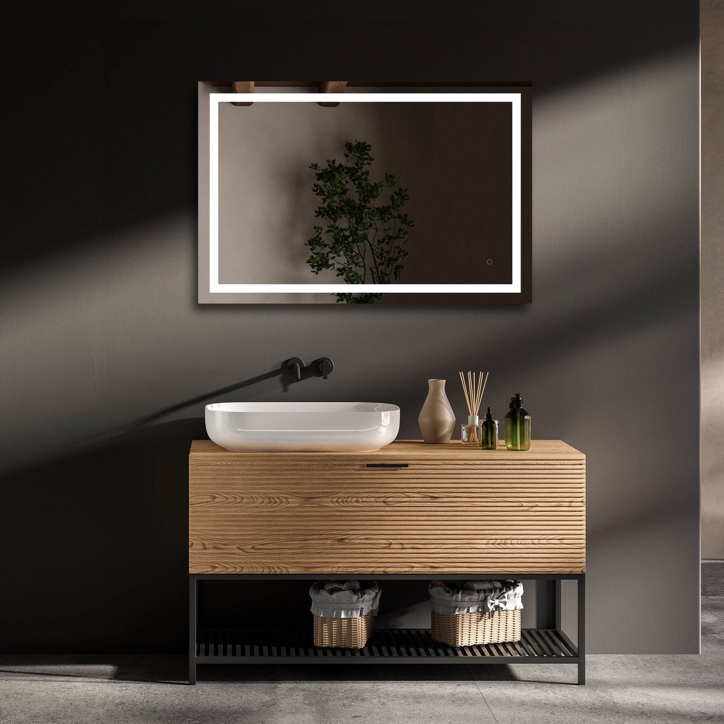 Riga LED Mirror w/ Dimmer & Defogger - Available in 4 Sizes
