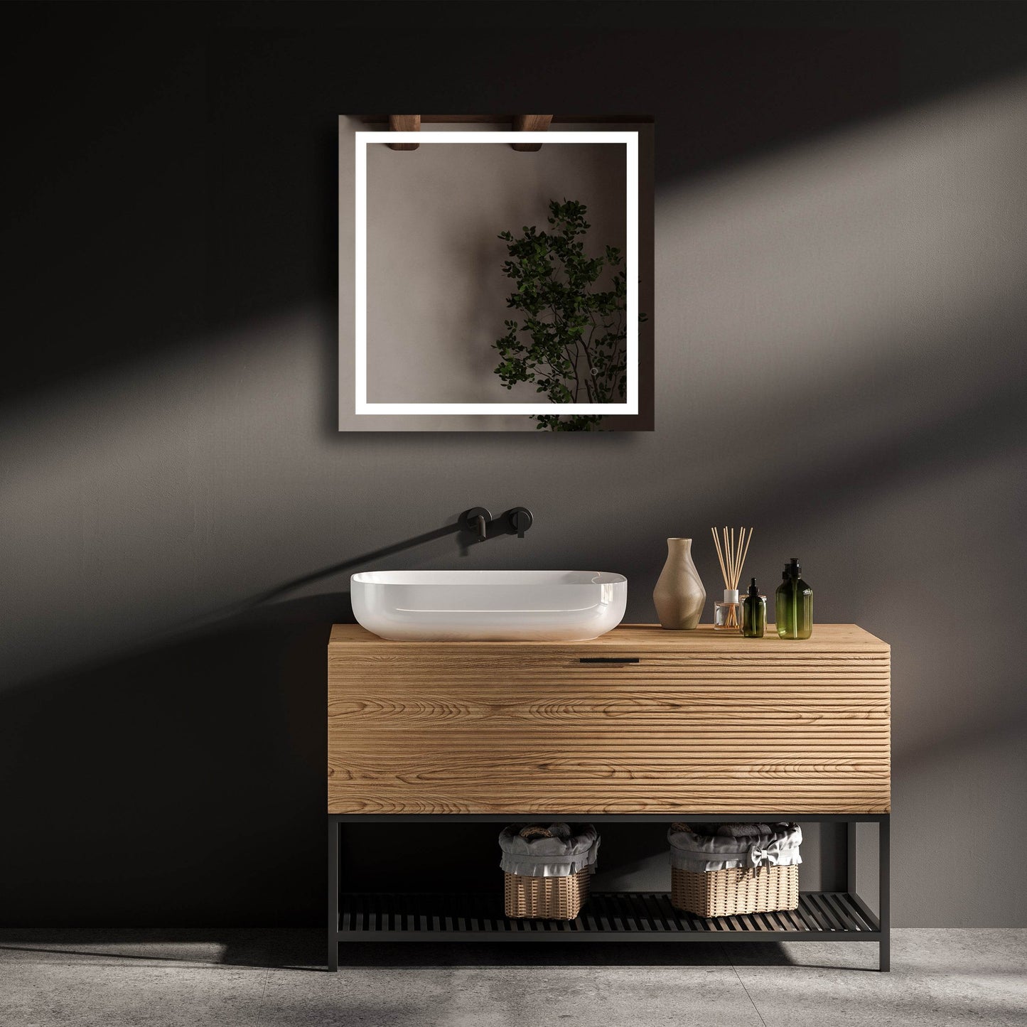 Riga LED Mirror w/ Dimmer & Defogger - Available in 4 Sizes