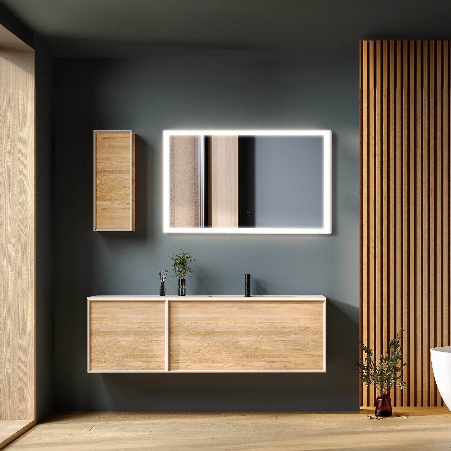 Rose Gold 40"W x 24"H LED Mirror