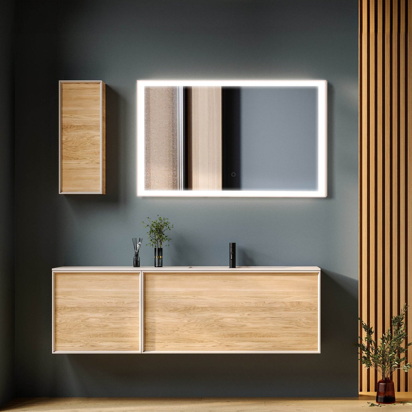 Rose Gold 40"W x 24"H LED Mirror