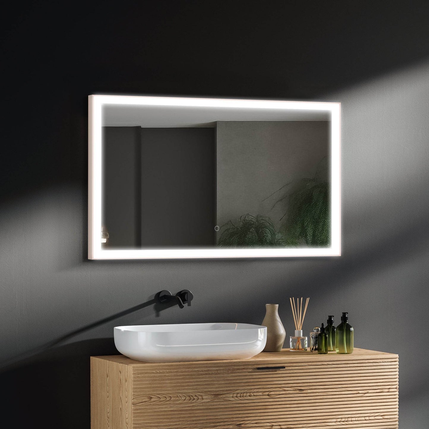 Rose Gold 40"W x 24"H LED Mirror