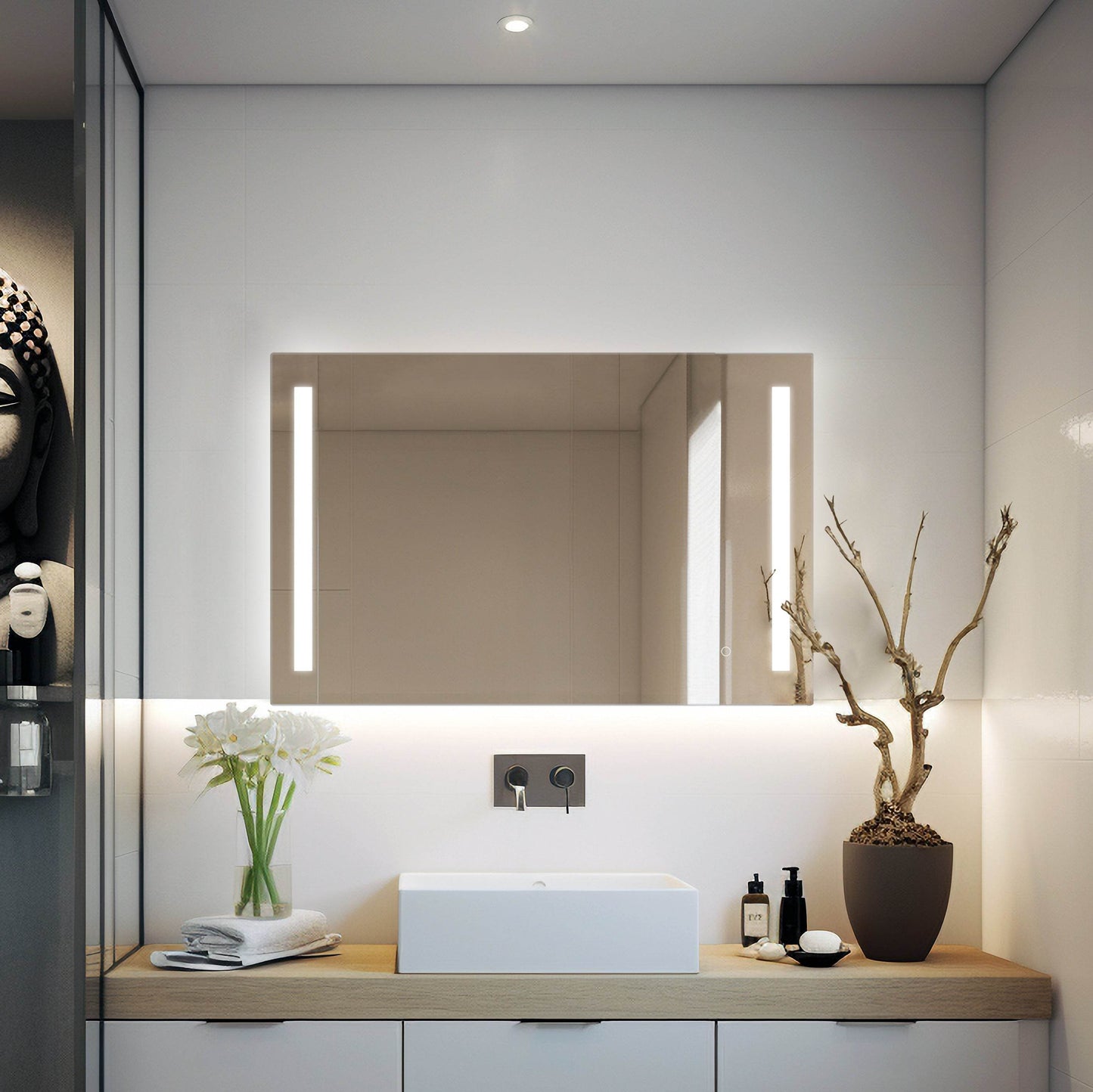 Treviso LED Mirror with Dimmer and Defogger - Available in 4 Sizes